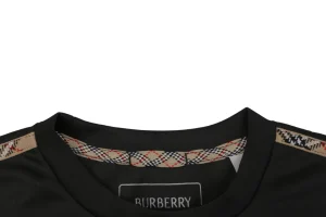 Burberry Check Shoulder Equestrian Knight Tank Top Collar