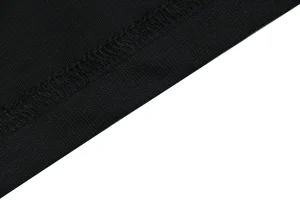 Burberry Check Sleeve Logo Embroidered T-Shirt Black