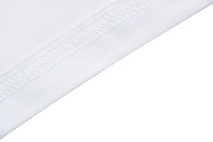 Burberry Check Sleeve Logo Embroidered T-Shirt White