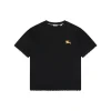 BBry Check Trim Equestrian Knight Embroidered T-Shirt (Black/White)