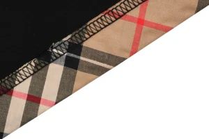 Burberry Check Trim Equestrian Knight Embroidered T-Shirt Black