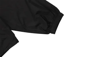 Burberry Check Zip Lightweight Hooded Jacket Black