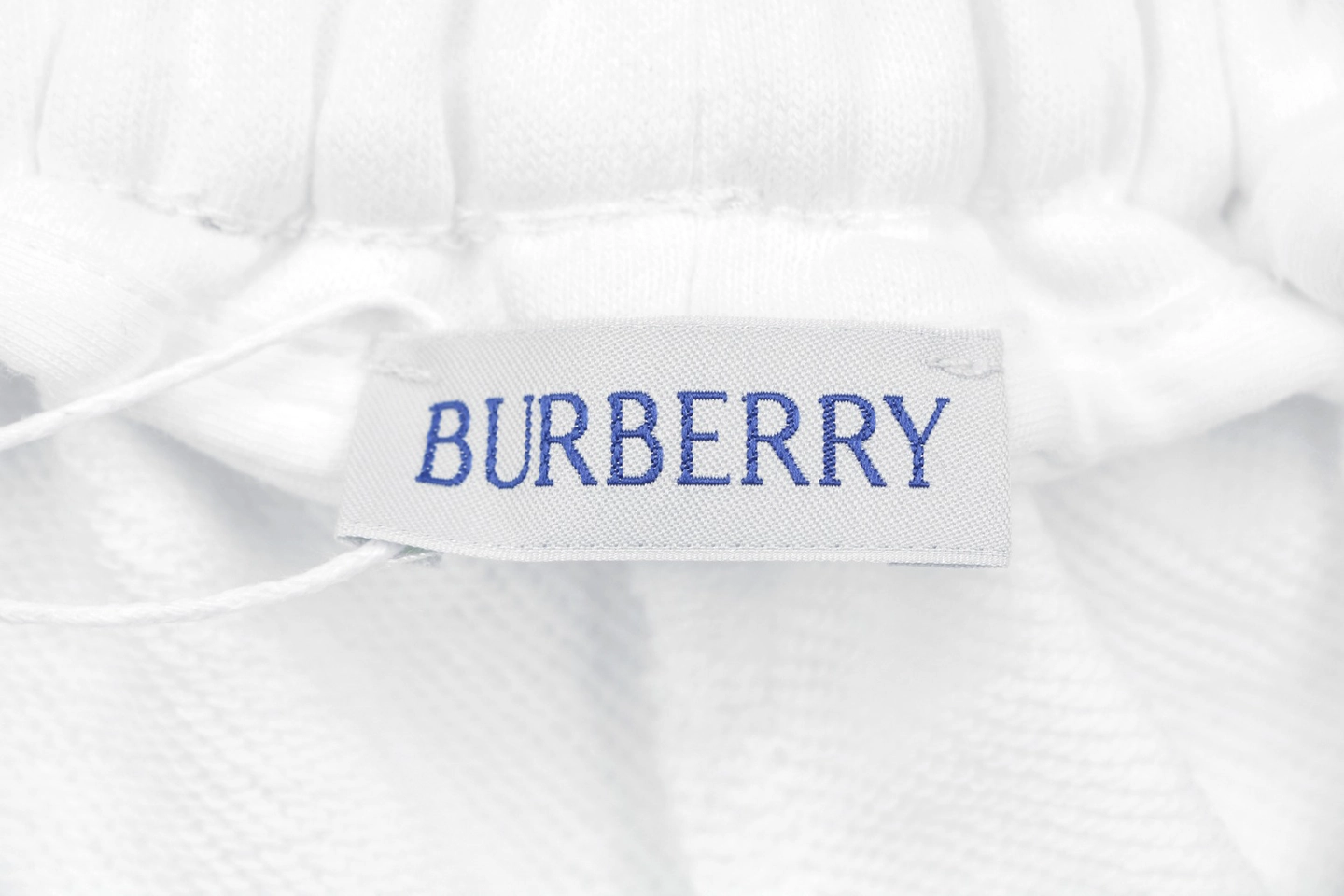 Burberry Equestrian Knight Embroidered Drawstring Shorts White Brand label
