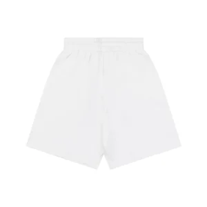 Burberry Equestrian Knight Embroidered Drawstring Shorts White Back view
