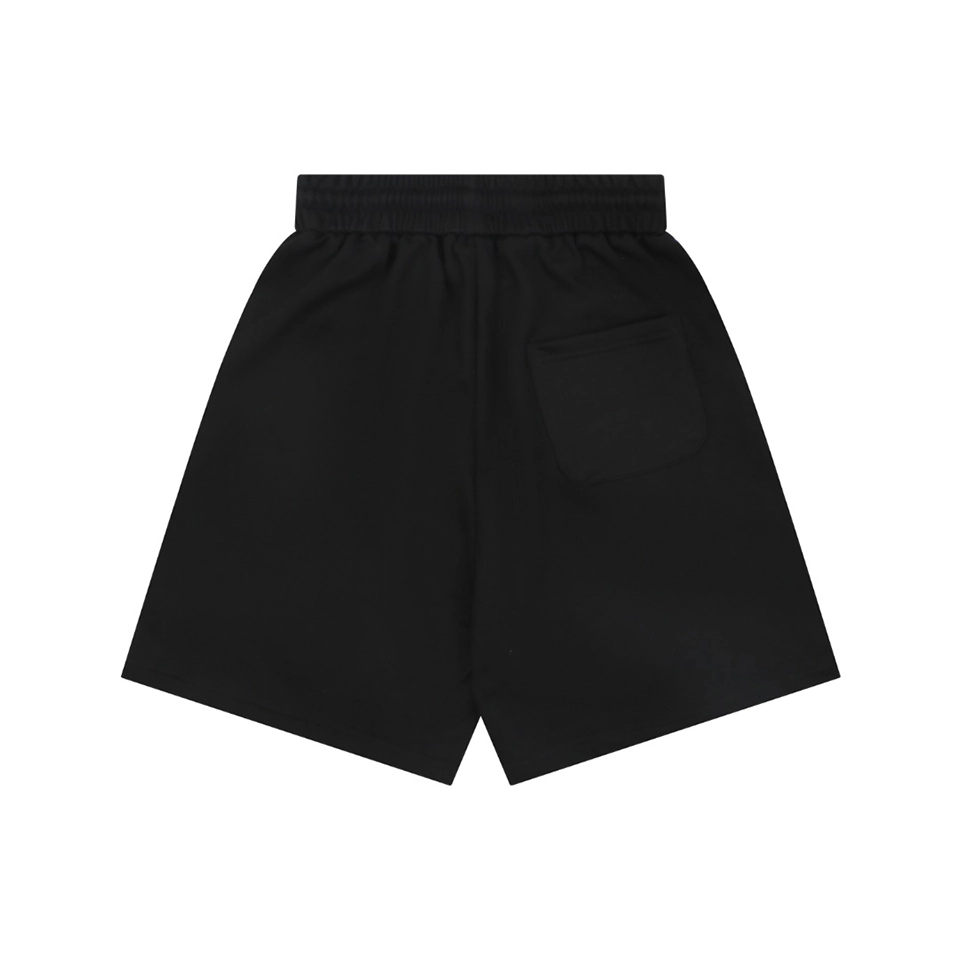 Burberry Equestrian Knight Embroidered Drawstring Shorts Black Back view