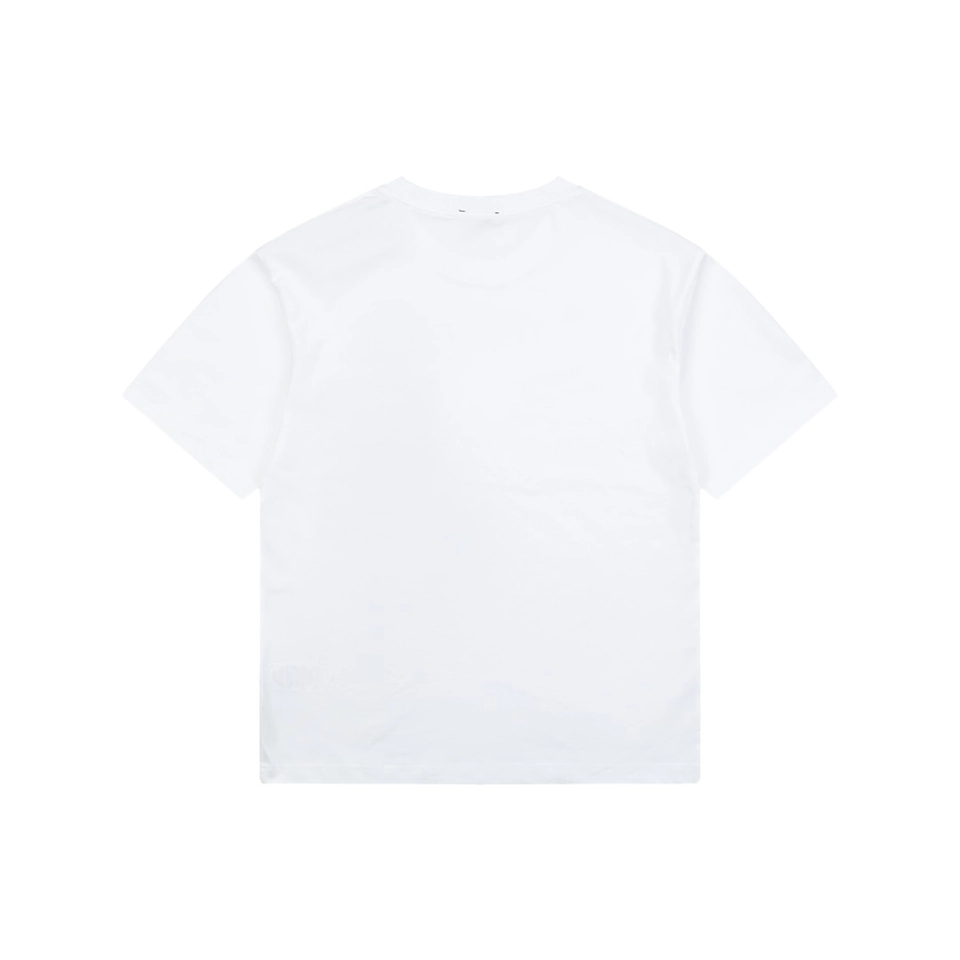 Burberry Equestrian Knight Plaid Pocket T-Shirt White Back view