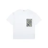 BBry Equestrian Knight Plaid Pocket T-Shirt (White/Black)