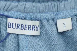 Burberry Equestrian Knight Signature Embroidered Shorts Blue Brand label