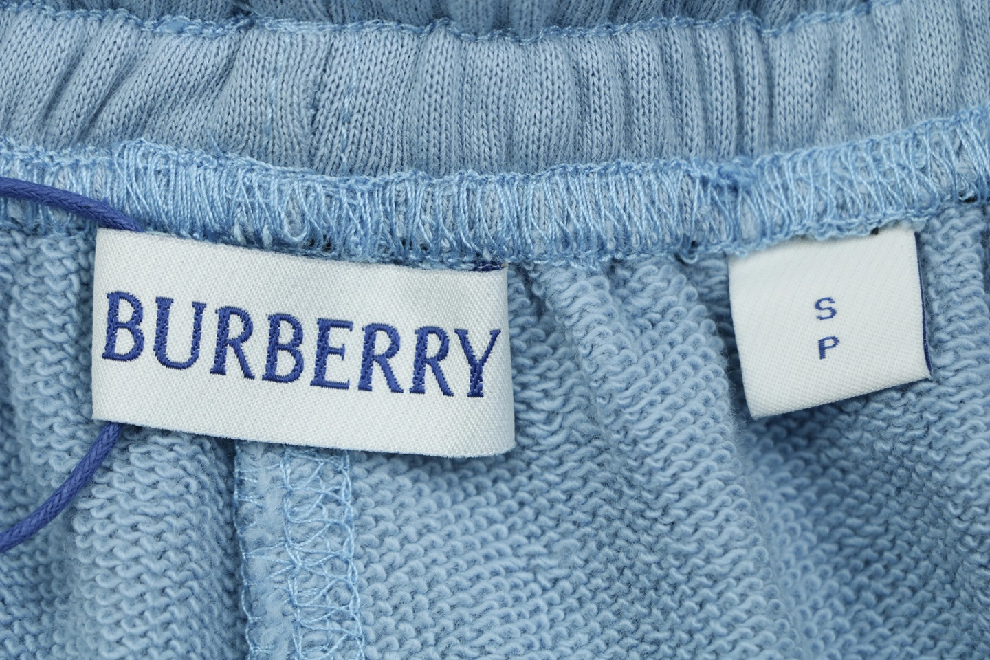 Burberry Equestrian Knight Signature Embroidered Shorts Blue Brand label