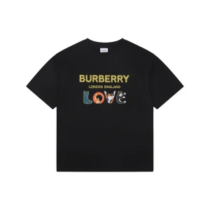 Burberry LOVE Cat Graphic T-Shirt Front view