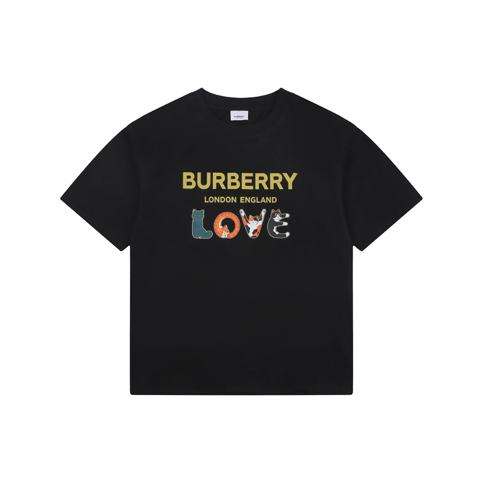 Burberry LOVE Cat Graphic T-Shirt Front view