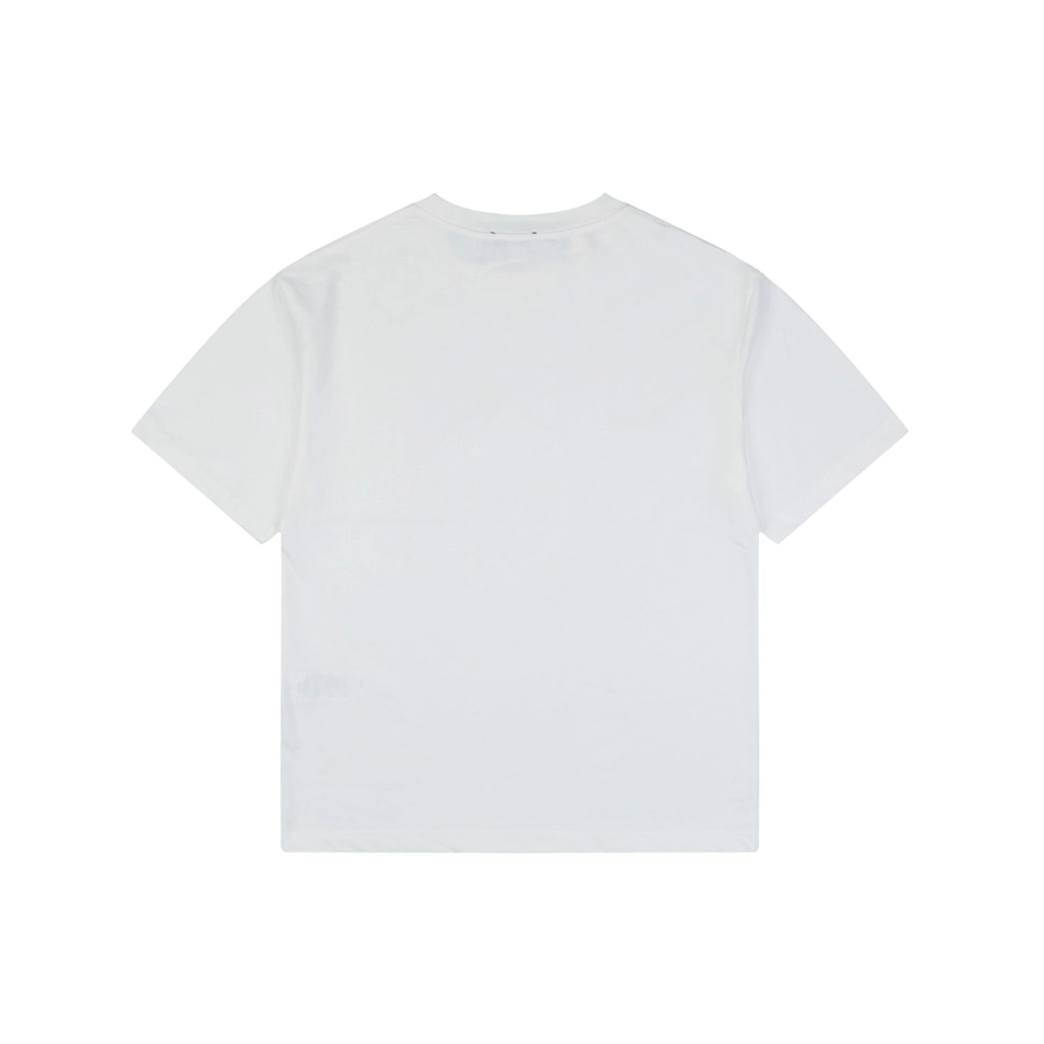Burberry Phantom Equestrian Knight Logo Print T-Shirt White Back view