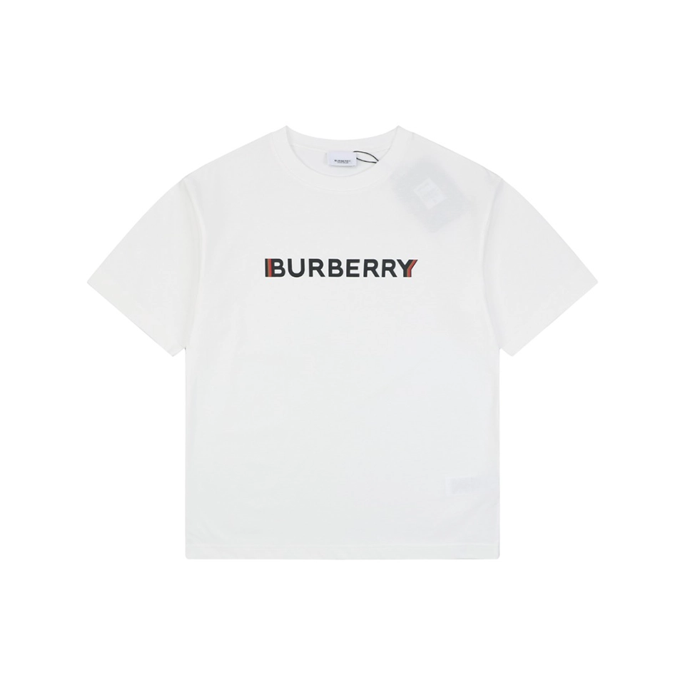 Burberry Phantom Logo Print T-Shirt White Front view