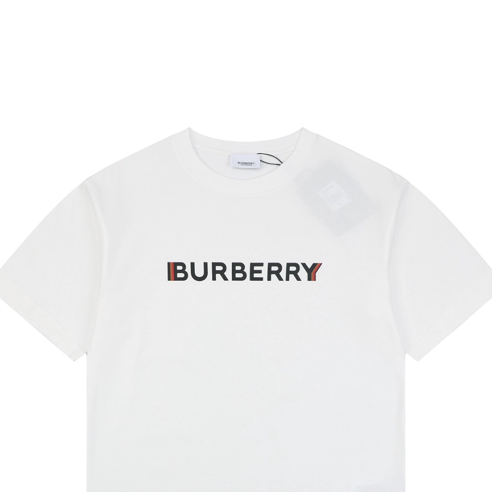 Burberry Phantom Logo Print T-Shirt White