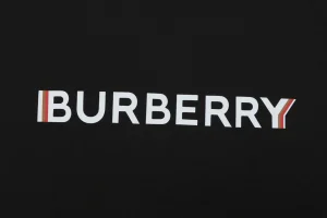 Burberry Phantom Logo Print T-Shirt Black Front Print
