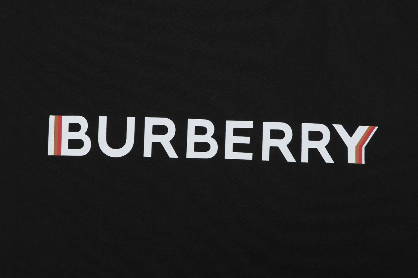 Burberry Phantom Logo Print T-Shirt Black Front Print