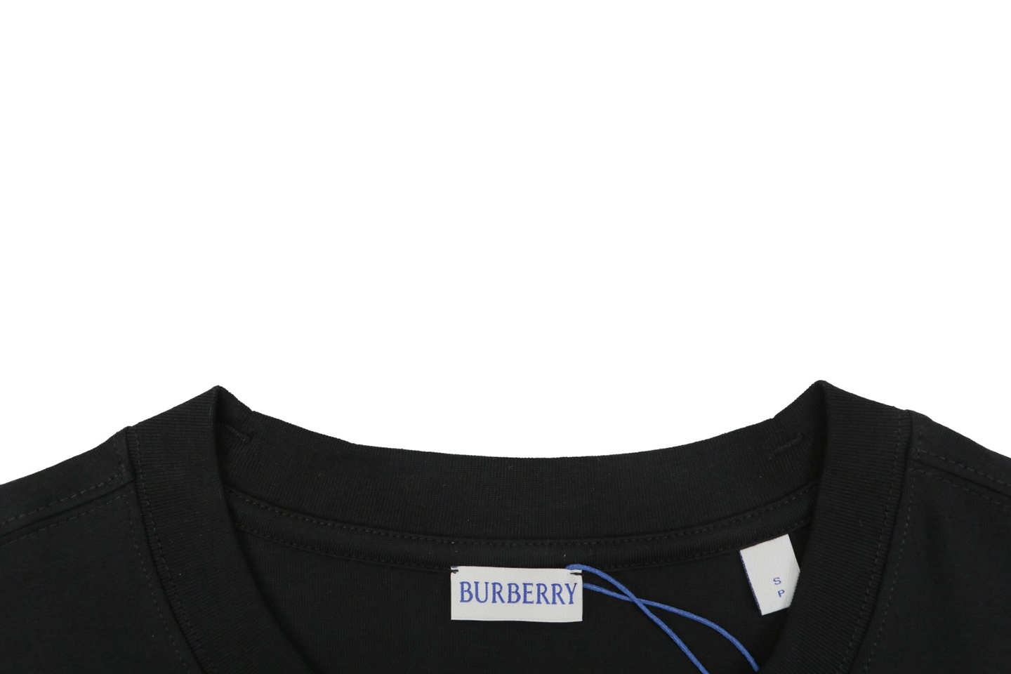 Burberry Rose Knight Embroidered T-Shirt Black Collar