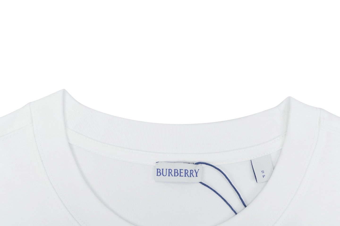 Burberry Rose Knight Embroidered T-Shirt White Collar