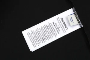 Burberry Thistle Logo Print T-Shirt Black Wash label