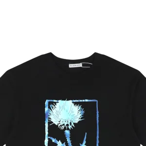 Burberry Thistle Logo Print T-Shirt Black
