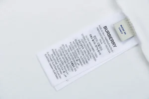 Burberry Thistle Logo Print T-Shirt White Wash label