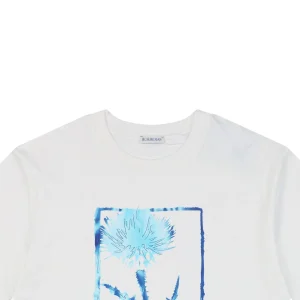 Burberry Thistle Logo Print T-Shirt White
