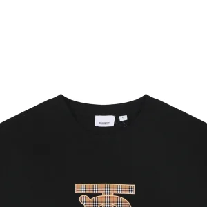 Burberry Vintage Check BT Logo T-Shirt Black