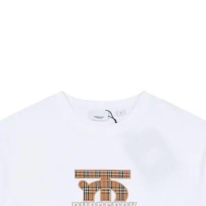 Burberry Vintage Check BT Logo T-Shirt White