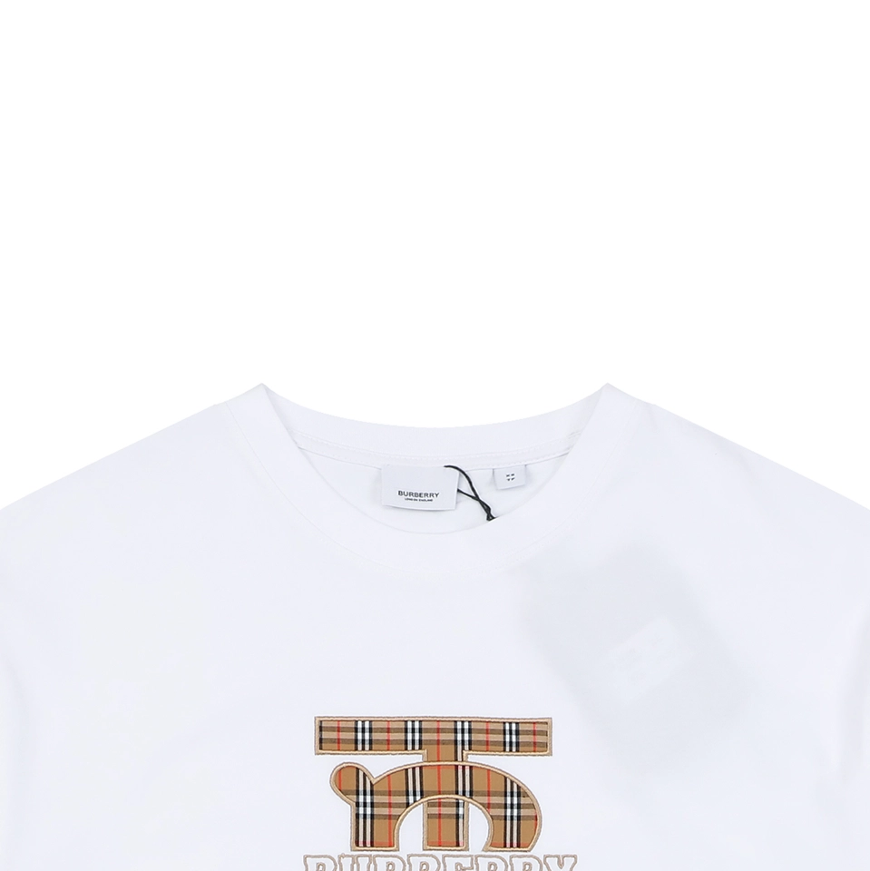 Burberry Vintage Check BT Logo T-Shirt White
