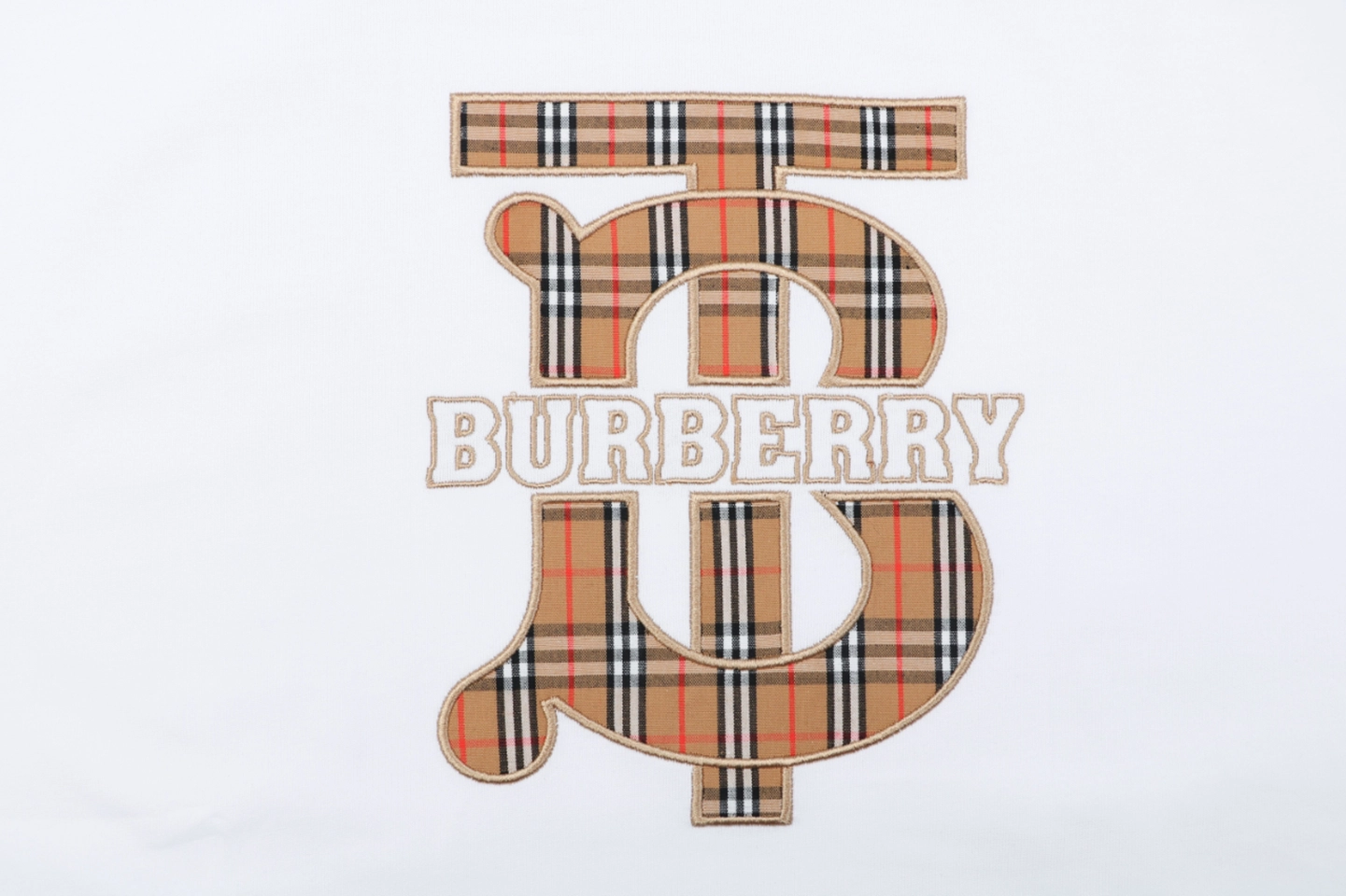 Burberry Vintage Check BT Logo T-Shirt White
