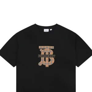 Burberry Vintage Check BT Logo T-Shirt Black