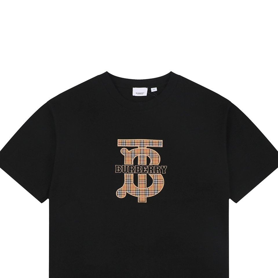Burberry Vintage Check BT Logo T-Shirt Black