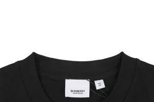 Burberry Vintage Check BT Logo T-Shirt Black Collar