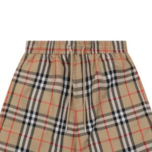 Burberry Vintage Check Drawstring Shorts Brown