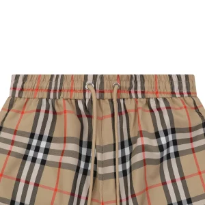 Burberry Vintage Check Drawstring Shorts Brown