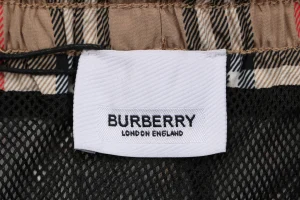 Burberry Vintage Check Lined Shorts Brand label