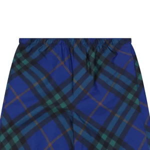 Burberry Vintage Check Mesh-Lined Nylon Shorts Blue