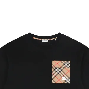 Burberry Vintage Check Pocket T-Shirt Black