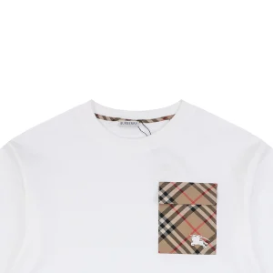 Burberry Vintage Check Pocket T-Shirt White