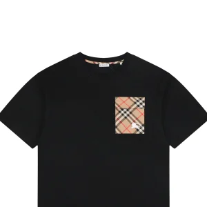 Burberry Vintage Check Pocket T-Shirt Black
