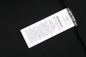 Burberry Vintage Check Pocket T-Shirt Black Wash label