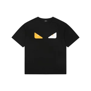 Fendi Monster Eyes Rubber Patch T-Shirt Front view