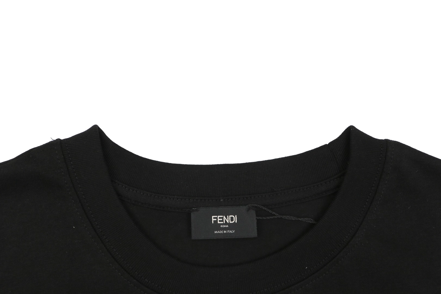 Fendi Monster Eyes Rubber Patch T-Shirt Collar