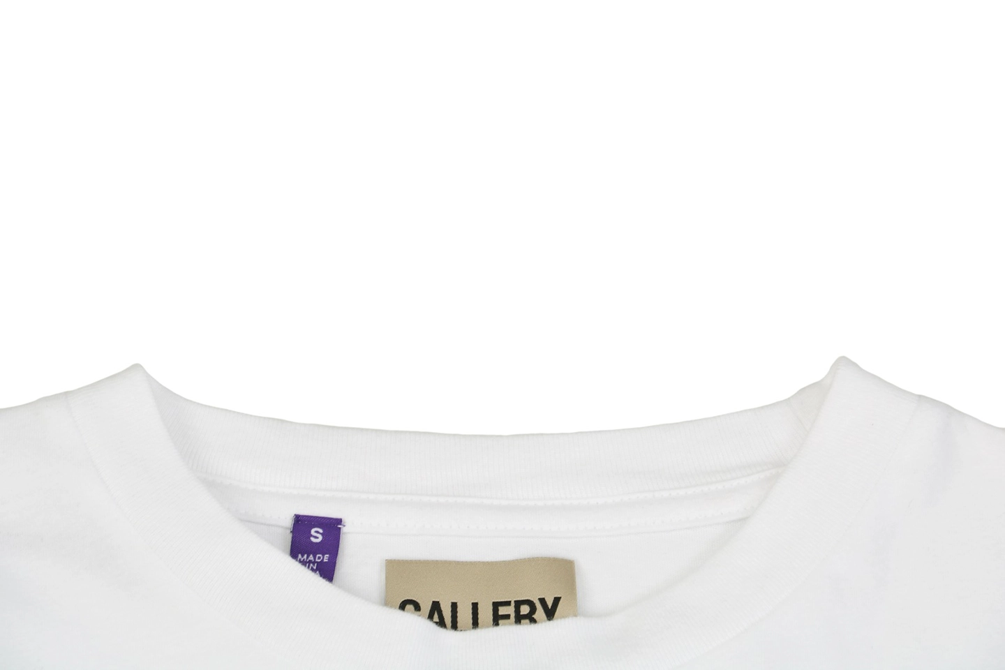 Gallery Dept Pocket Logo Sleeveless T-Shirt White Collar