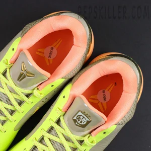Nike Zoom Kobe 5 Protro The Academy PE tongue and insole detail featuring metallic Kobe logo and padded lining