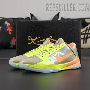 Nike Zoom Kobe 5 Protro The Academy PE shoe and box display featuring exclusive player edition colorway