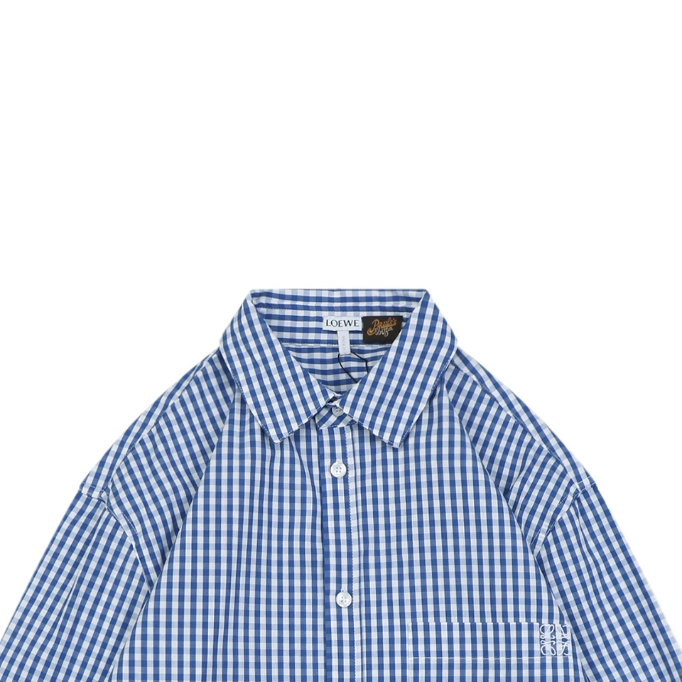 Loewe Anagram Pocket Check Shirt