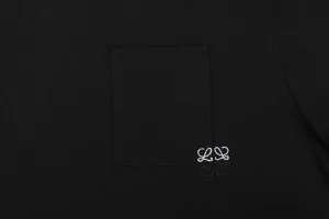 Loewe Anagram Pocket Embroidered T-Shirt Black