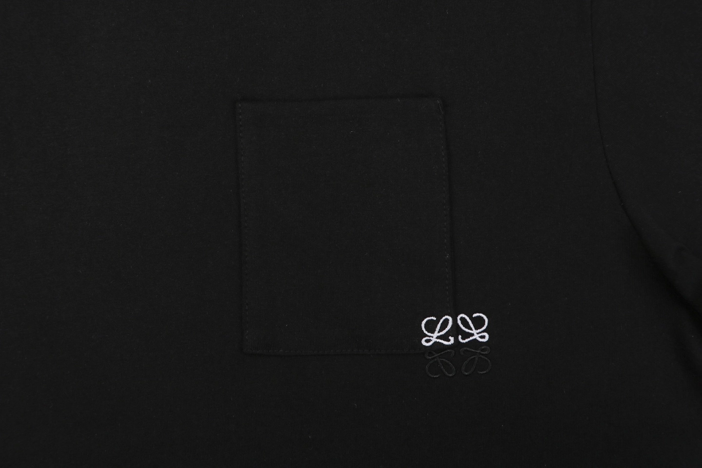 Loewe Anagram Pocket Embroidered T-Shirt Black
