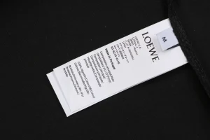 Loewe Anagram Pocket Embroidered T-Shirt Black Wash label